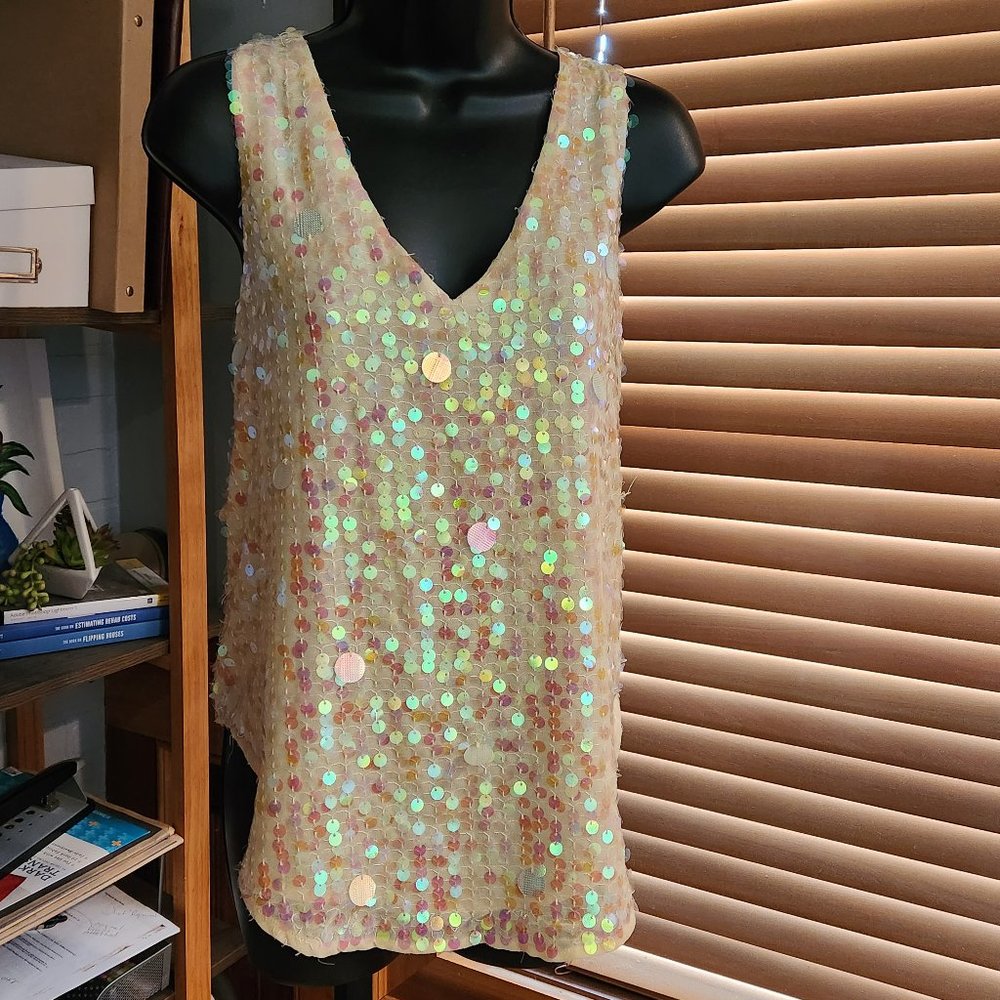 .Iridescent Sequin Tank from Moulinette Soeurs